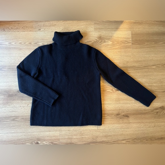 Jenni Kayne Cashmere Turtleneck Sweater NWT - color Navy - size M / Medium - Picture 4 of 15